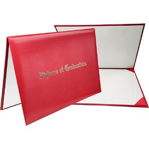 Diploma Holder Diploma Covers 8.5"x11" Imprinted “Diploma of Graduation"for Graduation Certifications Folder,Black,1-Pack