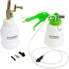 OEMTOOLS 22505 1L Pneumatic Brake Bleeder w/Automatic Refilling Bottle, Brake Bleeding Kit with Bleeder Kit Vacuum and Automatic Brake Bleeder Bottle