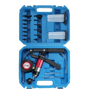 ATPEAM 21PCS Brake Bleeder Kit Hand Held Vacuum Pressure Pump Tester with Adapters Case One-Man Brake Clutch Fluid Oil Bleeding System Tool