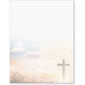 Religious Stationery with Cross - Pack of 48