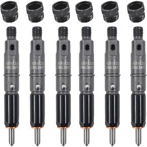 6-Pack 50hp Fuel Injectors Replacement for 1989-1993 Cummins 5.9L Diesel Engeine 3919350 3919339 43213837