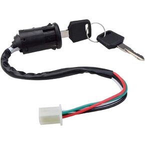 Chanoc 4 Pin Ignition Key Switch Set for Chinese 50cc 70cc 90cc 110cc 125cc 150cc 250cc ATV Dirt Bike Quad