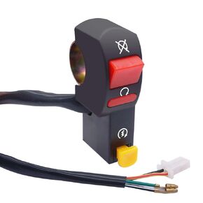 weideer 12V Universal Handlebar Switch ON/Off 7/8" 22mm Start/Kill Motorcycle Light Switch for Scooter Pit Dirt Bike K-F005