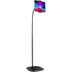 AICase for iPad Tablet Floor Stand Tall, Adjustable Height (35.8-67.7 inch) Flexible Gooseneck Holder Long Arm, Compatible with iPad Mini Air Pro 12.9, All Cell Phones iPhone & Tablets (4.6-12.9-inch)