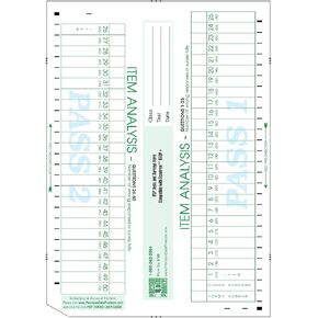 9700 Item Analysis Compatible Tally Sheet, A PDP 9700 Sheet (100/pkg) in Kuwait