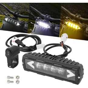 Alpha Rider Upgrade LED Headlight Kit For Surron Segway X260 X160 S160 Talaria, Daytime & Night Running Lights Multi-model,Easy Plug and Play, High Brightness,with Control Switch, Bracket & Plug