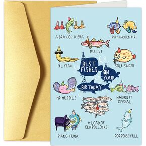 Funny Birthday Card for Her, Happy Birthday Card for Wife Girlfriend, Rainbows Bday Greeting Card for Friend Bestie, You Don't Look A Day Over Fine As F*ck