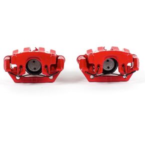 Power Stop Rear S5050 Pair of High-Temp Red Powder Coated Calipers