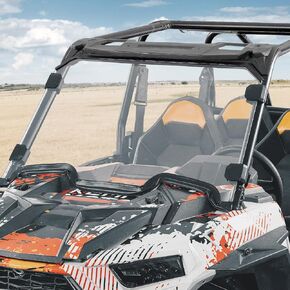 KEMIMOTO Front Windshield Compatible with 2019-2023 Polaris RZR XP 1000/4 1000 RZR XP Turbo RZR 1000 XP Windshield Impact Resistant Hard-coated Polycarbonate Clamps Full Windshield 2884018