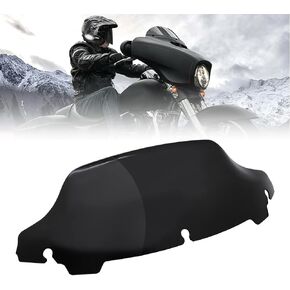 AUTOVIC 7" Black Wave Windscreen Windshield for Harley Touring Electra Street Glide Ultra Limited Trike Tri Glide Ultra Classic FLHT FLHX FLHXS FLHTK 2014-2019