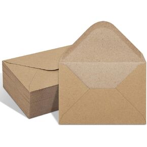 100 Pack 4x6 Envelopes, Contour Flap A4 Color Envelopes for Engagement Invites, Weddings Invitation, announcements, Baby shower, Perfect for RSVP Card 120gsm, 4.5 x 6.4 Inches - 100% Recycled