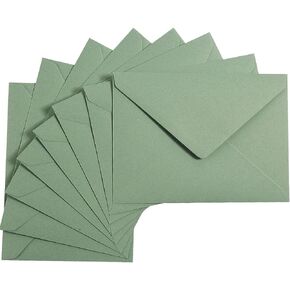 50 Pieces Sage-Green A6 Envelopes Greeting Card Envelopes 6 1/2 x 4 3/4 Inches for 4 x 6 Wedding Invitation Cards, Greeting Cards, Birthday Party Invitations