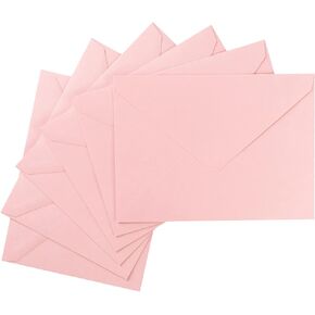 50 Pack A7 Colorful 5x7 Envelopes V Flap Invitation Envelopes for 5x7 Cards, Birthday, Weddings, Graduations, Greeting Cards, Baby Shower 5.24 x 7.24 Inches (Cream Color)