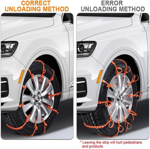 Snow Chains for Trucks Tire Chains 12 Pcs Snow Chains for Car Trucks SUV TPU Snow Tire Chains Universal Snow Tyre Chains Car Anti-skid Emergency Portable Tire Chains for Car Tire Traction in Saudi Arabia