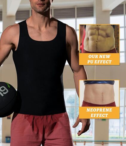 MOLLDAN Sauna Vest for Men Sweat Tank Top Pullover Workout Shirt Waist Trainer in Saudi Arabia