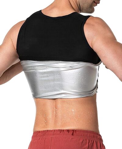 MOLLDAN Sauna Vest for Men Sweat Tank Top Pullover Workout Shirt Waist Trainer in Saudi Arabia