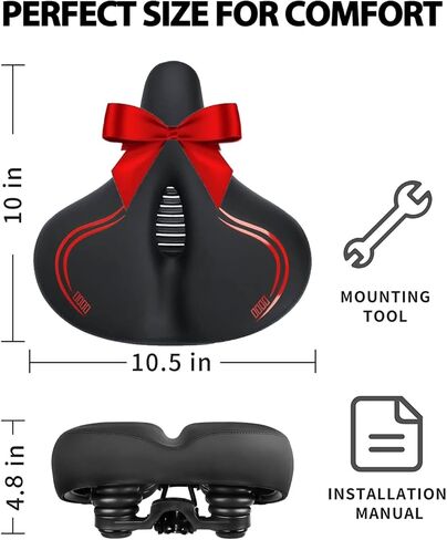 مقعد دراجة، مقعد دراجة للرجال والنساء، سرج دراجة مقاوم للماء مع فتحة تدفق الهواء، وسادة مقعد مريحة لبيلوتون، دراجة دوارة، دراجات الطرق أو التمرينات، ملحقات الدراجة لبيلوتون in Kuwait