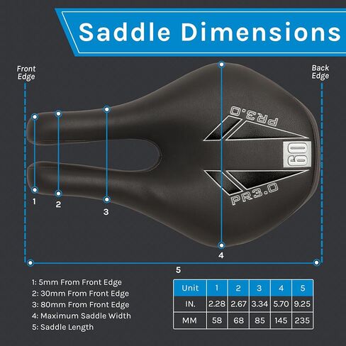 ISM PR Series Noseless Bicycle Seat - Anatomic Relief Bicycle Saddle for Hybrid Bikes, Time Trial Bikes, Road Bikes, and Mountain Bikes - No Nose Bike Saddle for Reduced Numbness and Discomfort in Saudi Arabia