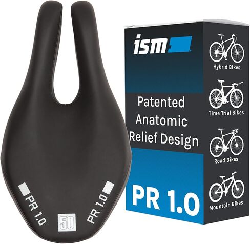 ISM PR Series Noseless Bicycle Seat - Anatomic Relief Bicycle Saddle for Hybrid Bikes, Time Trial Bikes, Road Bikes, and Mountain Bikes - No Nose Bike Saddle for Reduced Numbness and Discomfort in Saudi Arabia