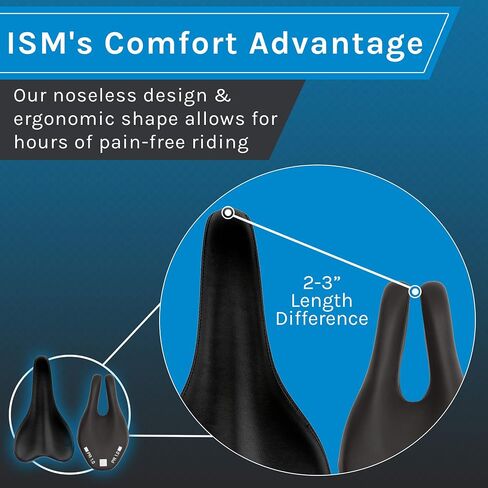ISM PR Series Noseless Bicycle Seat - Anatomic Relief Bicycle Saddle for Hybrid Bikes, Time Trial Bikes, Road Bikes, and Mountain Bikes - No Nose Bike Saddle for Reduced Numbness and Discomfort in Saudi Arabia