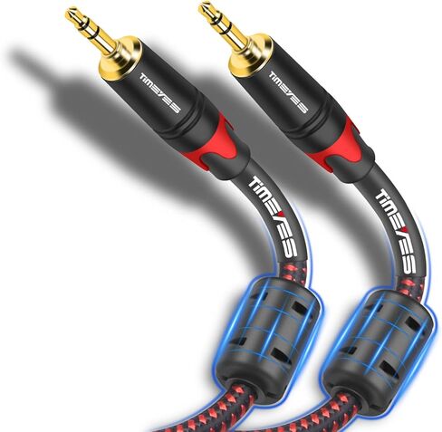 3.5mm Aux to Aux Wire Cable, 1/8 Inch Audio Cable 3M, 10 Foot 3.5mm Male to Male Stereo Jack Speaker Cable Compatible with Headphones, Smartphones, Car Stereos, Speakers in Saudi Arabia
