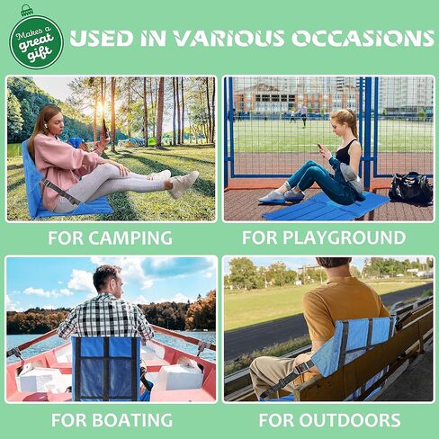 وسادة مقعد استاد كبيرة محمولة من فرس النهر، مقعد استاد للمدرجات، مقعد مبطن خفيف الوزن للمناسبات الرياضية والحفلات الخارجية، مقاعد استاد مطوية مع جيب شبكي - أحمر in Kuwait