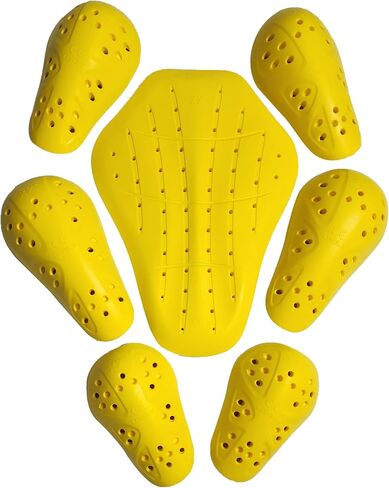 حزمة من وسادات الدروع المعتمدة من المستوى 2 من CE مكونة من 7 قطع، وواقيات الظهر والكتف والركبة والمرفقين المعتمدة من المستوى 2 لسترات الدراجات النارية. in Kuwait