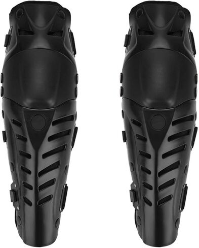 CRAZY AL'S® CAK9 Knee Pads, Black Adjustable Long Leg Sleeve Gear Crashproof Nonslip Protective Shin Guards for Motorcycle Mountain Biking-1 Pair in Saudi Arabia