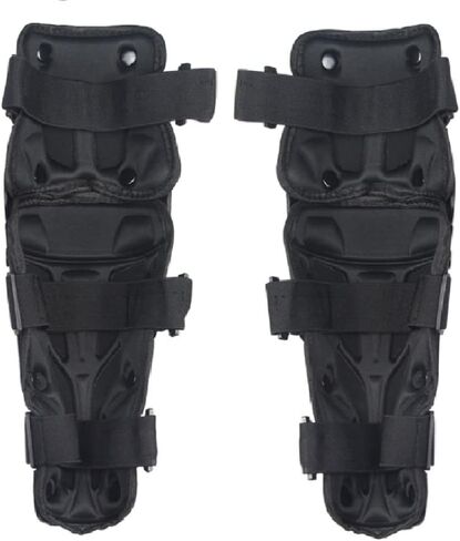 CRAZY AL'S® CAK9 Knee Pads, Black Adjustable Long Leg Sleeve Gear Crashproof Nonslip Protective Shin Guards for Motorcycle Mountain Biking-1 Pair in Saudi Arabia
