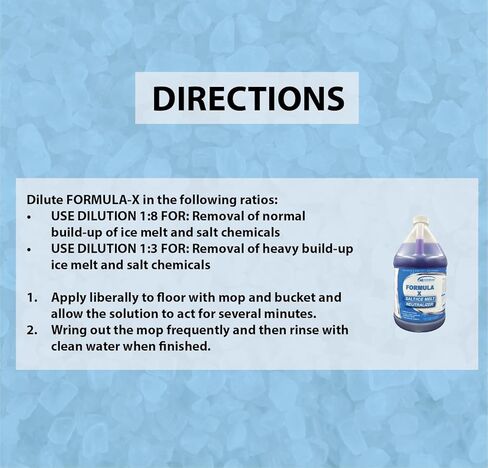 فورمولا-X | مزيل الملح الاحترافي | للقوارب والمركبات والأرضيات والسجاد والمعدات والمزيد | يحيد جزيئات الملح ويمنع التآكل | تركيبة مركزة (1 جالون) in Kuwait
