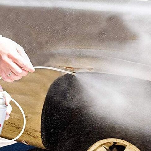 فيلم سائل أسود (3 علب أيروسول) مع خرطوم تمديد وفوهة DU-Most 2'، منع التآكل طويل الأمد، مادة تغلغل وتشحيم، طلاء سفلي للمركبات البحرية والسيارات والتعامل مع الثلوج، 11.75 أونصة in Kuwait