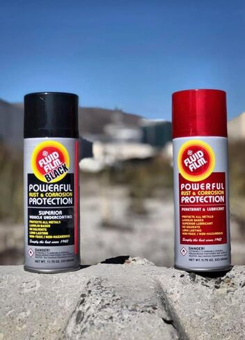 فيلم سائل أسود (3 علب أيروسول) مع خرطوم تمديد وفوهة DU-Most 2'، منع التآكل طويل الأمد، مادة تغلغل وتشحيم، طلاء سفلي للمركبات البحرية والسيارات والتعامل مع الثلوج، 11.75 أونصة in Kuwait