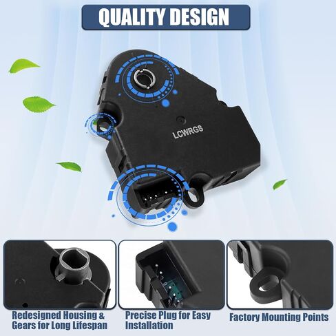 LCWRGS 604-113 مشغل باب مزيج HVAC متوافق مع 1999-2002 تشيفي أفالانش سيلفرادو 1500 2500 3500 سوبربان تاهو جي إم سي سييرا يوكون XL كاديلاك إسكاليد، سخان باب الهواء المحرك 52473356 in Saudi Arabia