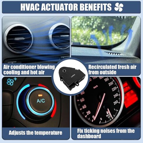 LCWRGS 604-113 مشغل باب مزيج HVAC متوافق مع 1999-2002 تشيفي أفالانش سيلفرادو 1500 2500 3500 سوبربان تاهو جي إم سي سييرا يوكون XL كاديلاك إسكاليد، سخان باب الهواء المحرك 52473356 in Saudi Arabia