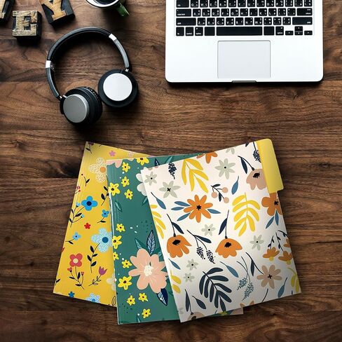 مجلدات ملفات مزخرفة، 18 قطعة، 9 مجلدات بتصميم زهور، حجم الحروف، 9.5 × 11.5 بوصة، مجلدات ملفات ملونة لطيفة، مجلدات مصممة، للمنزل، مجلدات الخزانة، اللوازم المكتبية والمدرسية in Kuwait