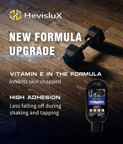Hevislux Liquid Chalk. Improve Hand Grip for Gymnastic, Rock Climbing, Weightlifting. Quick-Drying Formula. Easy use, no Mess, Added Vitamin E. in Saudi Arabia