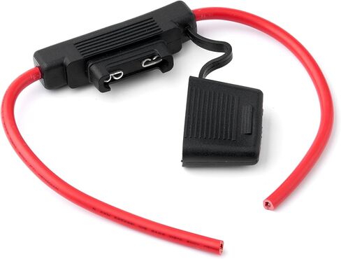 حاملات الصمامات في الخط من Opuiue، كتلة الصمامات 8 AWG، لوحة الصمامات المقاومة للماء JEF-709B، حامل شفرة الصمامات المقاوم للماء، حامل فيوز السيارة متوسط ​​الحجم، حامل فيوز شفرة السيارات مع سلك نحاسي خالٍ من الأكسجين النقي in Kuwait