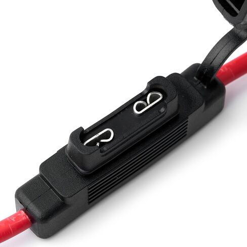 حاملات الصمامات في الخط من Opuiue، كتلة الصمامات 8 AWG، لوحة الصمامات المقاومة للماء JEF-709B، حامل شفرة الصمامات المقاوم للماء، حامل فيوز السيارة متوسط ​​الحجم، حامل فيوز شفرة السيارات مع سلك نحاسي خالٍ من الأكسجين النقي in Kuwait