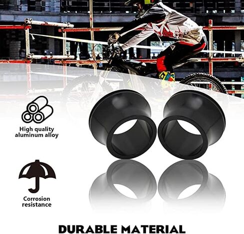 JFG RACING Dirt Bike Front Wheel Hub Spacer Bushing CNC Aluminum Ebike Dirt Bike Seal Hub For Sur Ron S/X Electric Dirt Bike ebike - Black in Saudi Arabia