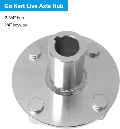 محور المحور المباشر Gekufa Go Kart مقاس 4 بوصات × 4 بوصات مع محور 2-3/4 بوصة و1 بوصة إلى 3/4 بوصة تنحى in Kuwait