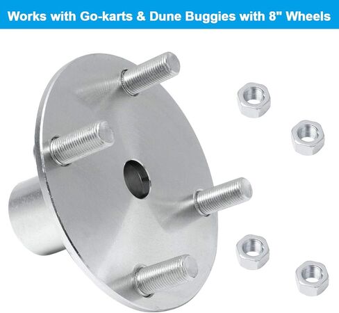 محور المحور المباشر Gekufa Go Kart مقاس 4 بوصات × 4 بوصات مع محور 2-3/4 بوصة و1 بوصة إلى 3/4 بوصة تنحى in Kuwait