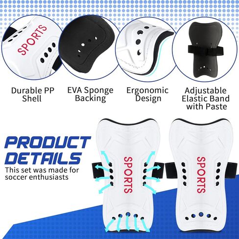 Syhood Soccer Shin Guards and Socks for Toddler Kids Youth, Lightweight Soccer Shin Pads Protective Soccer Gear for 3-5, 5-10, 10-15 Years Old Children Teen Boys Girls Soccer Game in Saudi Arabia