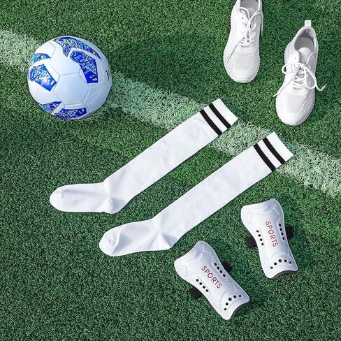 Syhood Soccer Shin Guards and Socks for Toddler Kids Youth, Lightweight Soccer Shin Pads Protective Soccer Gear for 3-5, 5-10, 10-15 Years Old Children Teen Boys Girls Soccer Game in Saudi Arabia