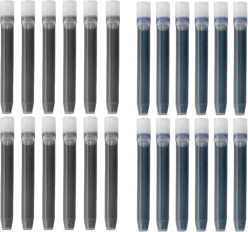 PILOT Metropolitan Collection Fountain Pen, Black Barrel, Classic Design, Medium Nib, With 12 Black And 12 Blue, Ink Cartridges in Saudi Arabia