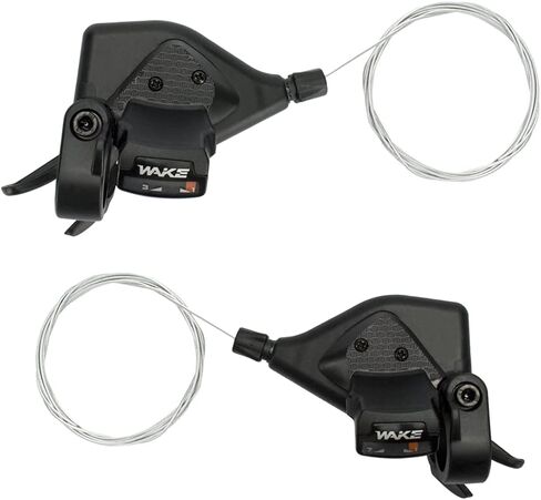 CYSKY Bike Shifter Levers 1 Pair 3x7 21 Speed Gear Shifter Mountain Bicycle Derailleur with Gear Indicator Right and Left Thumb Shift Levers Combo in Saudi Arabia