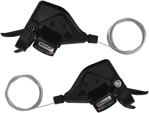 CYSKY Bike Shifter Levers 1 Pair 3x7 21 Speed Gear Shifter Mountain Bicycle Derailleur with Gear Indicator Right and Left Thumb Shift Levers Combo in Saudi Arabia