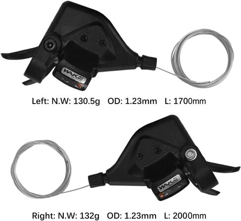CYSKY Bike Shifter Levers 1 Pair 3x7 21 Speed Gear Shifter Mountain Bicycle Derailleur with Gear Indicator Right and Left Thumb Shift Levers Combo in Saudi Arabia