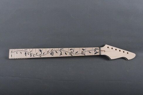 Firebird Head Electric Guitar Neck 24 Fret Maple Fretboard Guitar Neck Unfinished Guitar Parts Electric Guitar Neck Replacement in Saudi Arabia