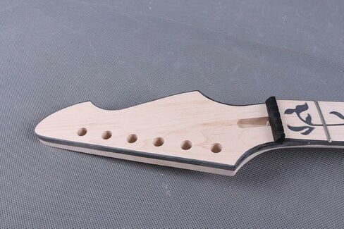 Firebird Head Electric Guitar Neck 24 Fret Maple Fretboard Guitar Neck Unfinished Guitar Parts Electric Guitar Neck Replacement in Saudi Arabia