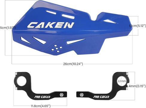 PRO CAKEN Universal 7/8" 22mm and 1 1/8" 28mm Handle Bar with Hand Guards CNC Bracket kit for Dirt Bike Motocross ATV Scooter for CRF KLX KX LTR TRX SX SXF EXC XCW Grizzly Hawk 250 Bicycles Black in Saudi Arabia
